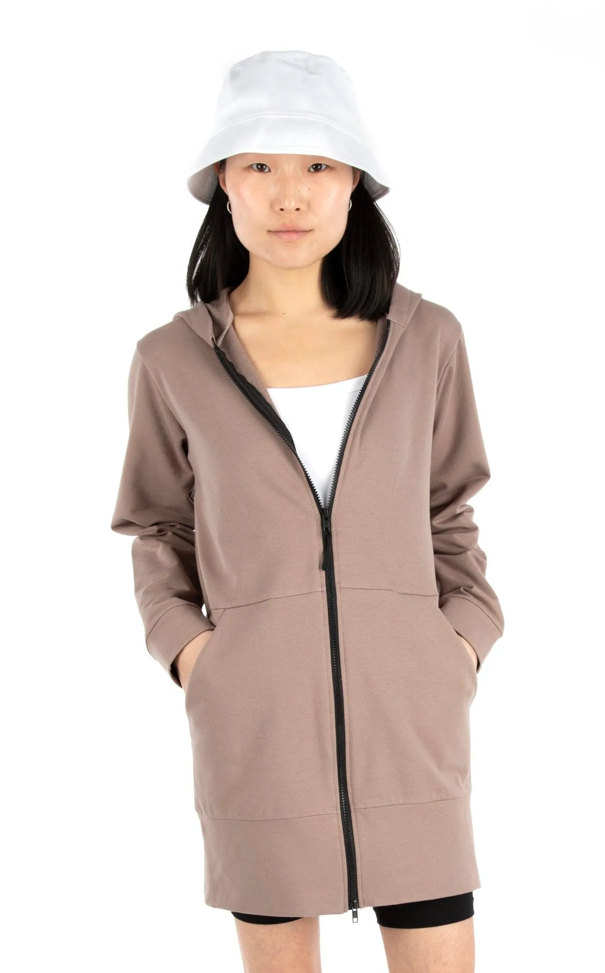 4239 // DANAËLLE Zip-front hoodie