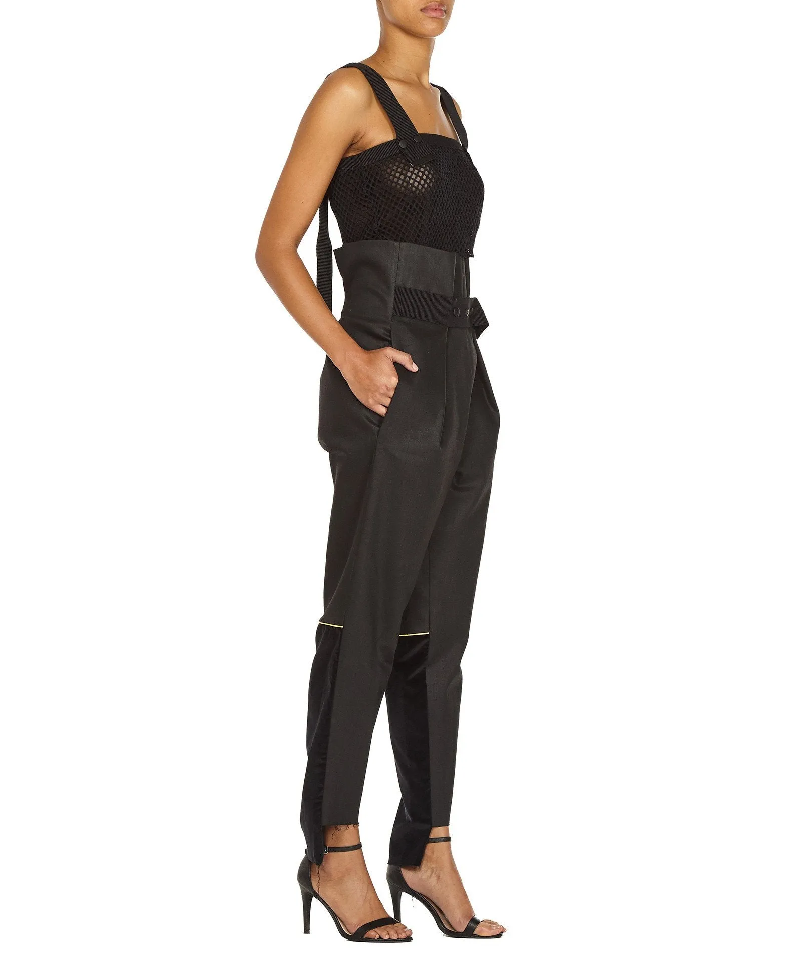 ADJUSTABLE HIGH WAISTED TROUSERS