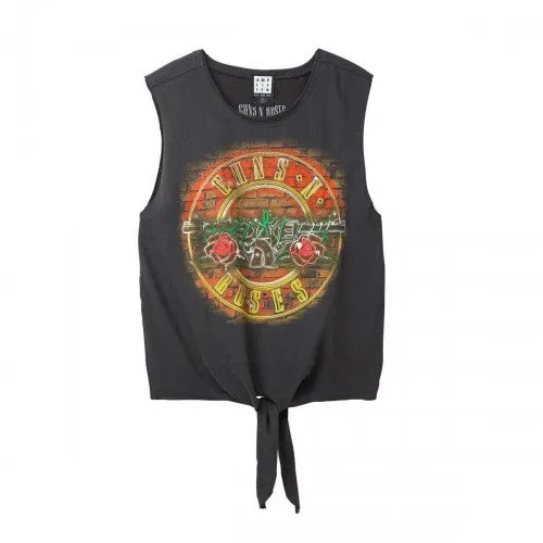 Amplified Womens/Ladies Neon Bullet Guns N Roses Top