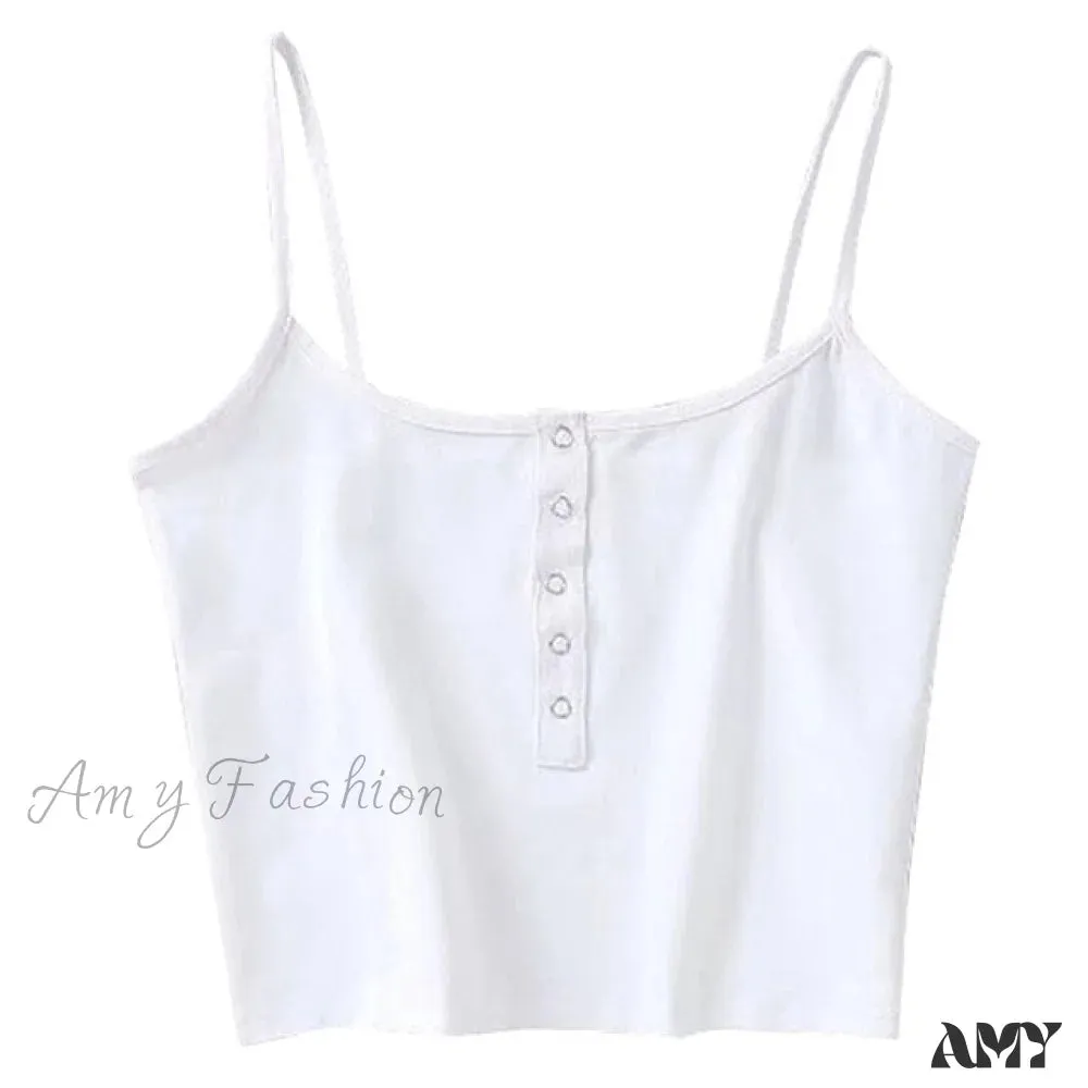 Amy Fashion - Backless Hollow Out Fitness Sleeveless Short Crop Tops