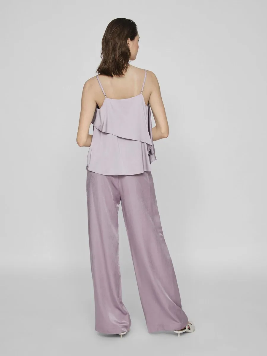 Angilique High Waisted Trousers (Mauve)