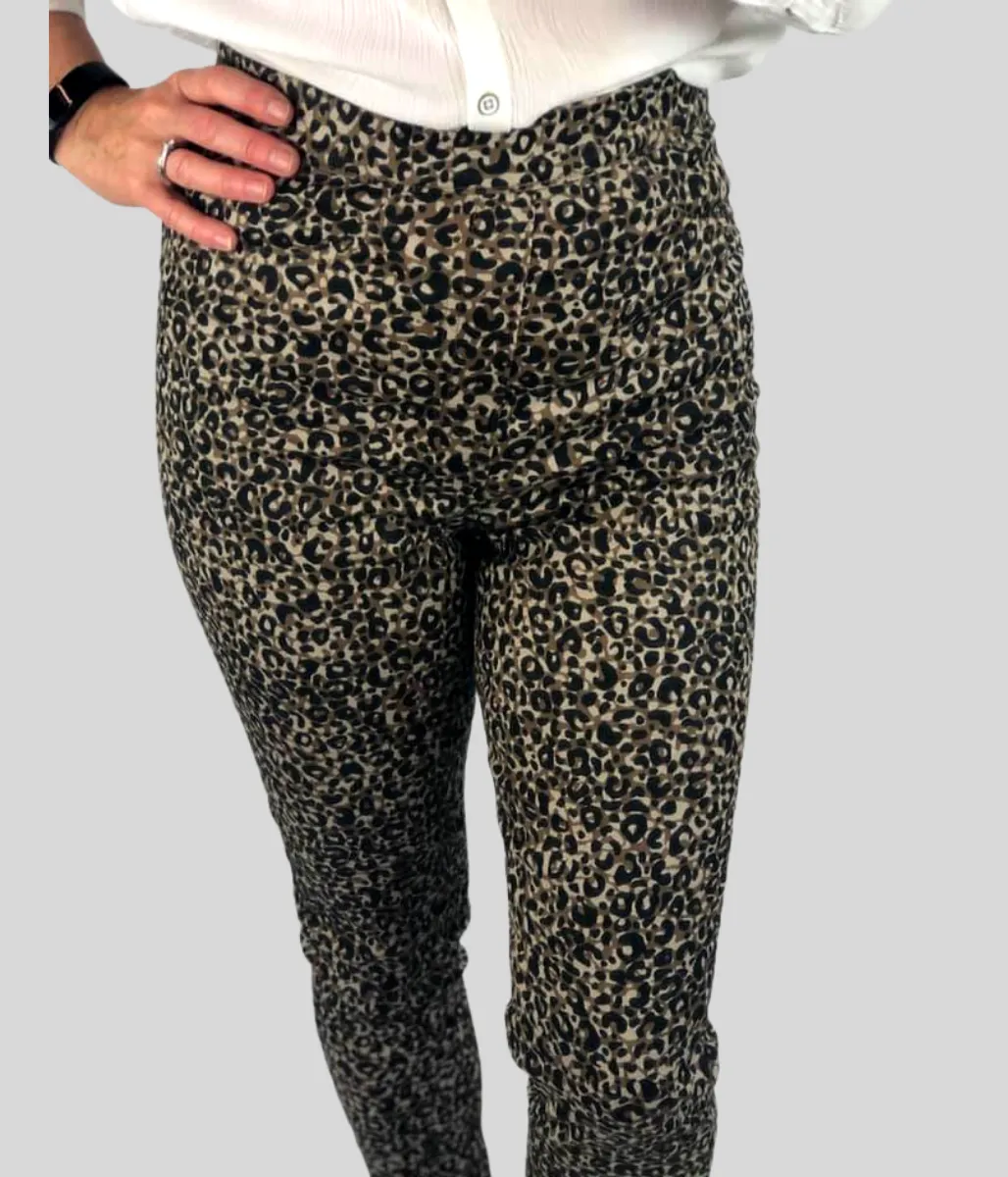 Animal Print High Waisted Jeggings