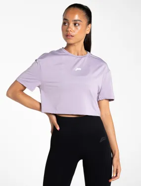 Breeze Crop T-Shirt - Lilac