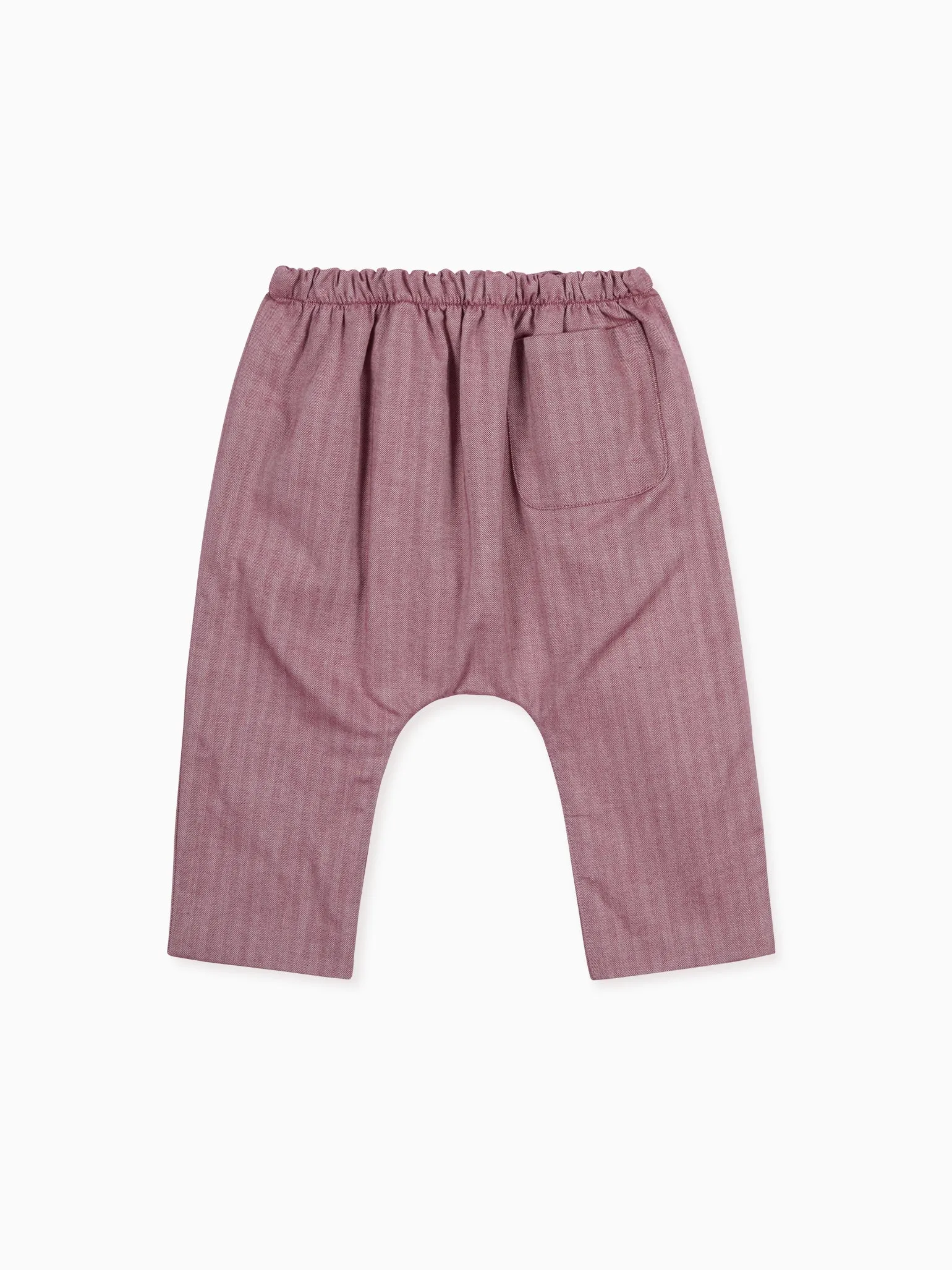 Burgundy Alex Baby Trousers