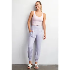 Butter Soft Joggers with Pockets Lavender Fog