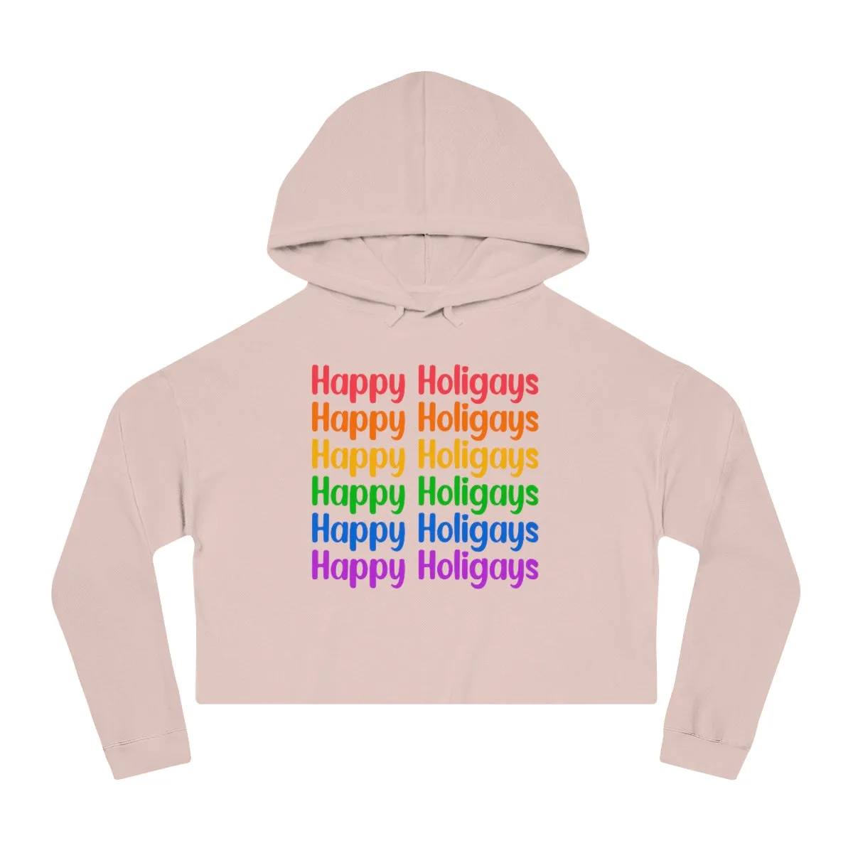 Christmas LGBTQ Women’s Cropped Hooded Sweatshirt - Holigays