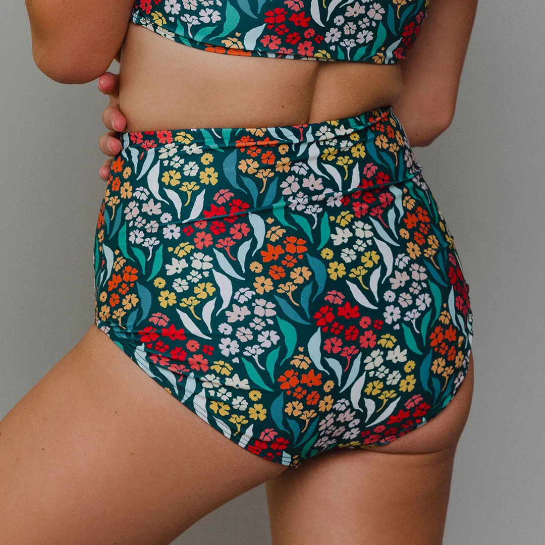 Costa Floral High-Waisted Bottoms