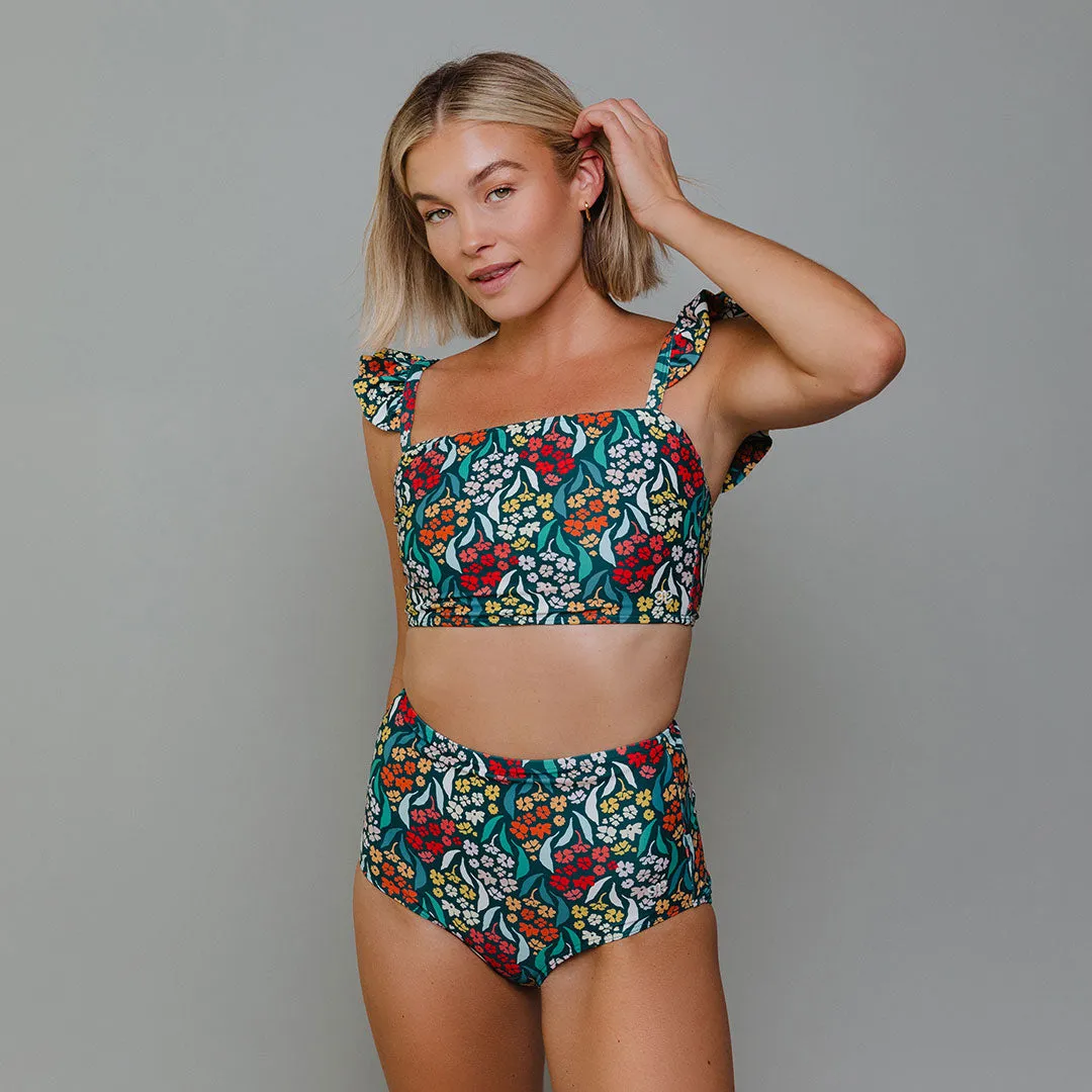 Costa Floral High-Waisted Bottoms