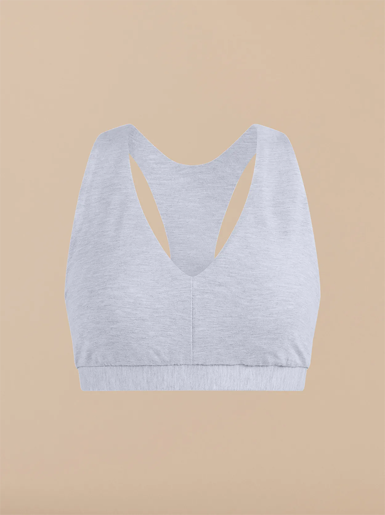 Curvy FeelFree Racerback Bralette | Heather Grey