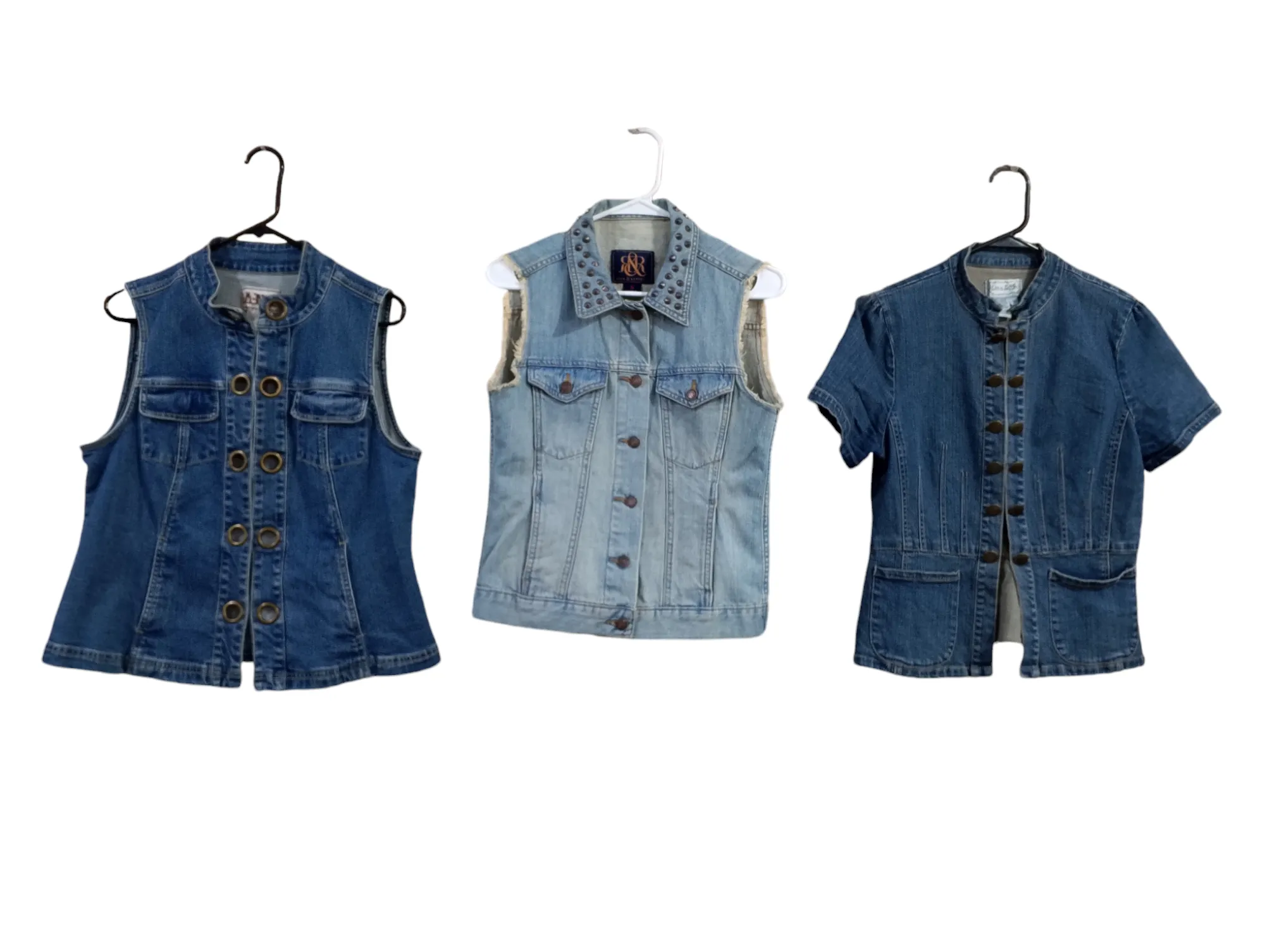 Cute denim vests mix - 11 pcs - 7/10/24