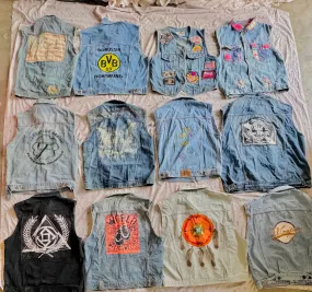 Denim crazy vest 15 pieces