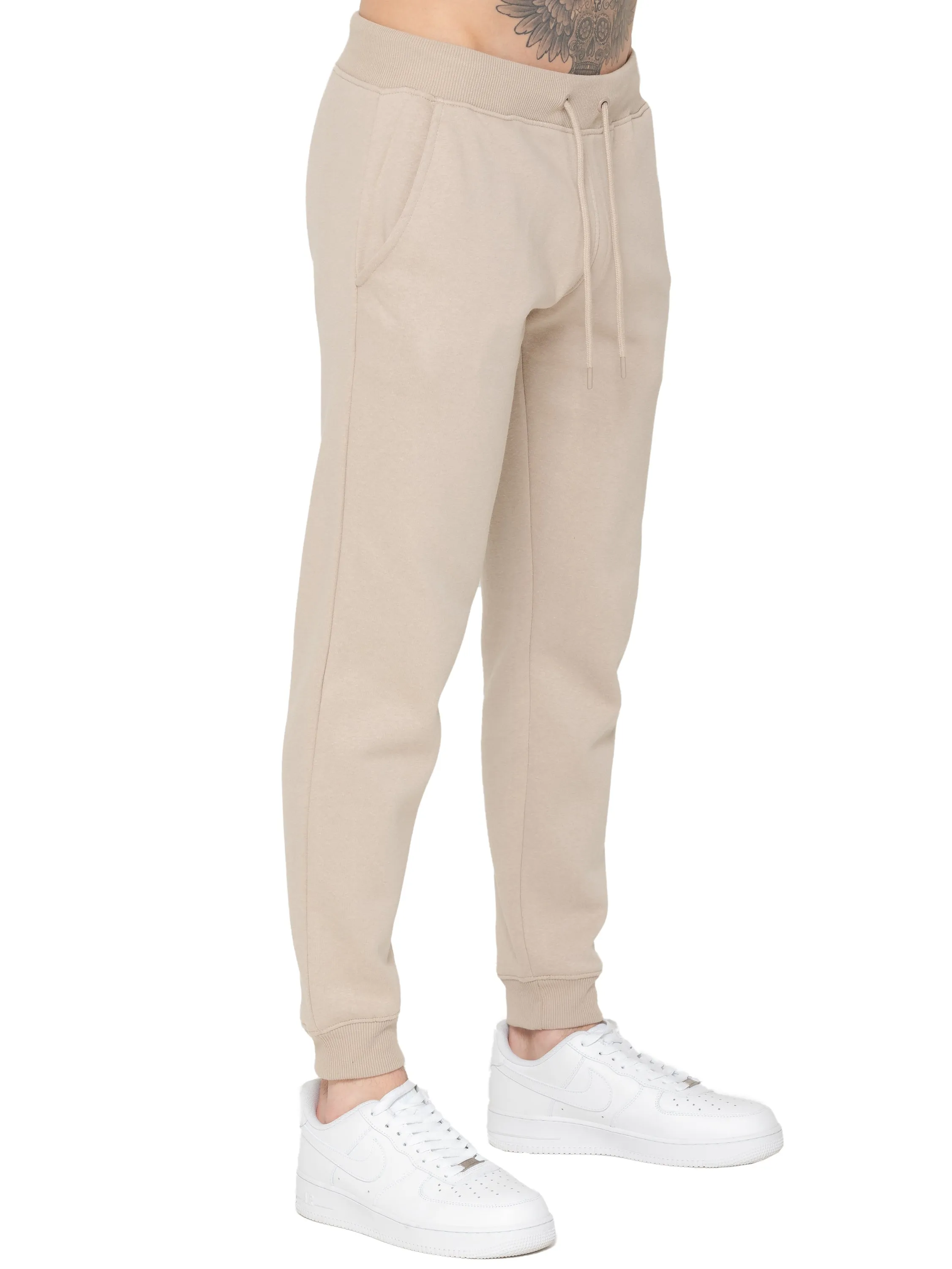 Enzo Mens Slim Fit Fleece Jogging Bottoms