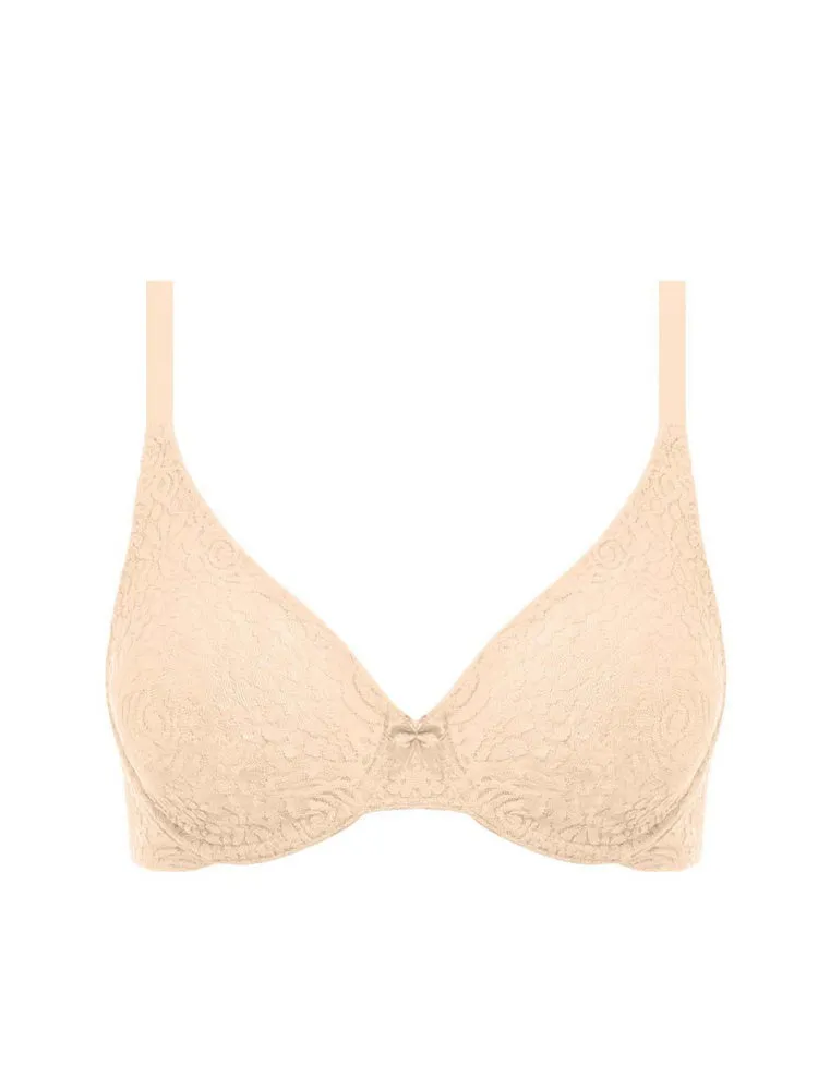 Halo Lace Moulded Bra - Nude