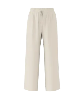 High-waisted Trousers - Cream