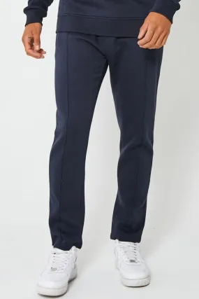 Holloway Road Fleece Open Joggers - Navy