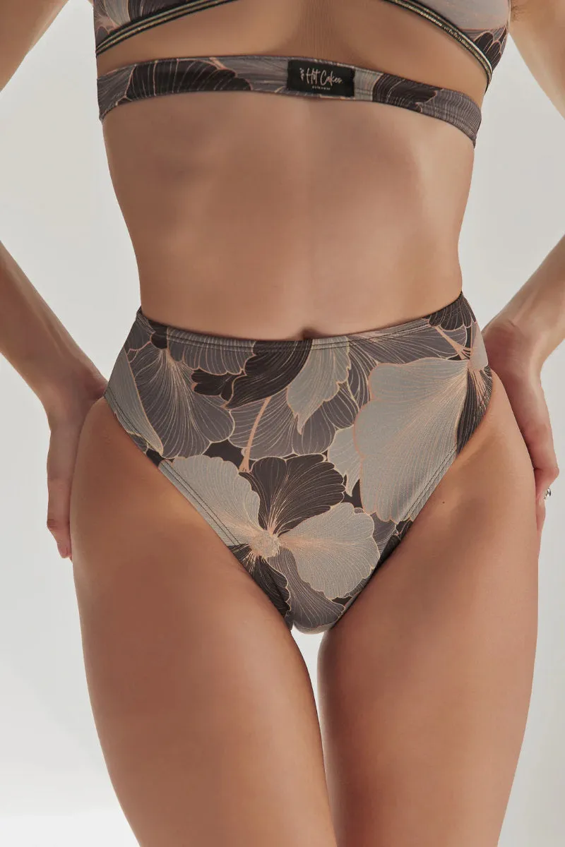 HotCakes Polewear Neoprene Bottoms - Dark Peonies