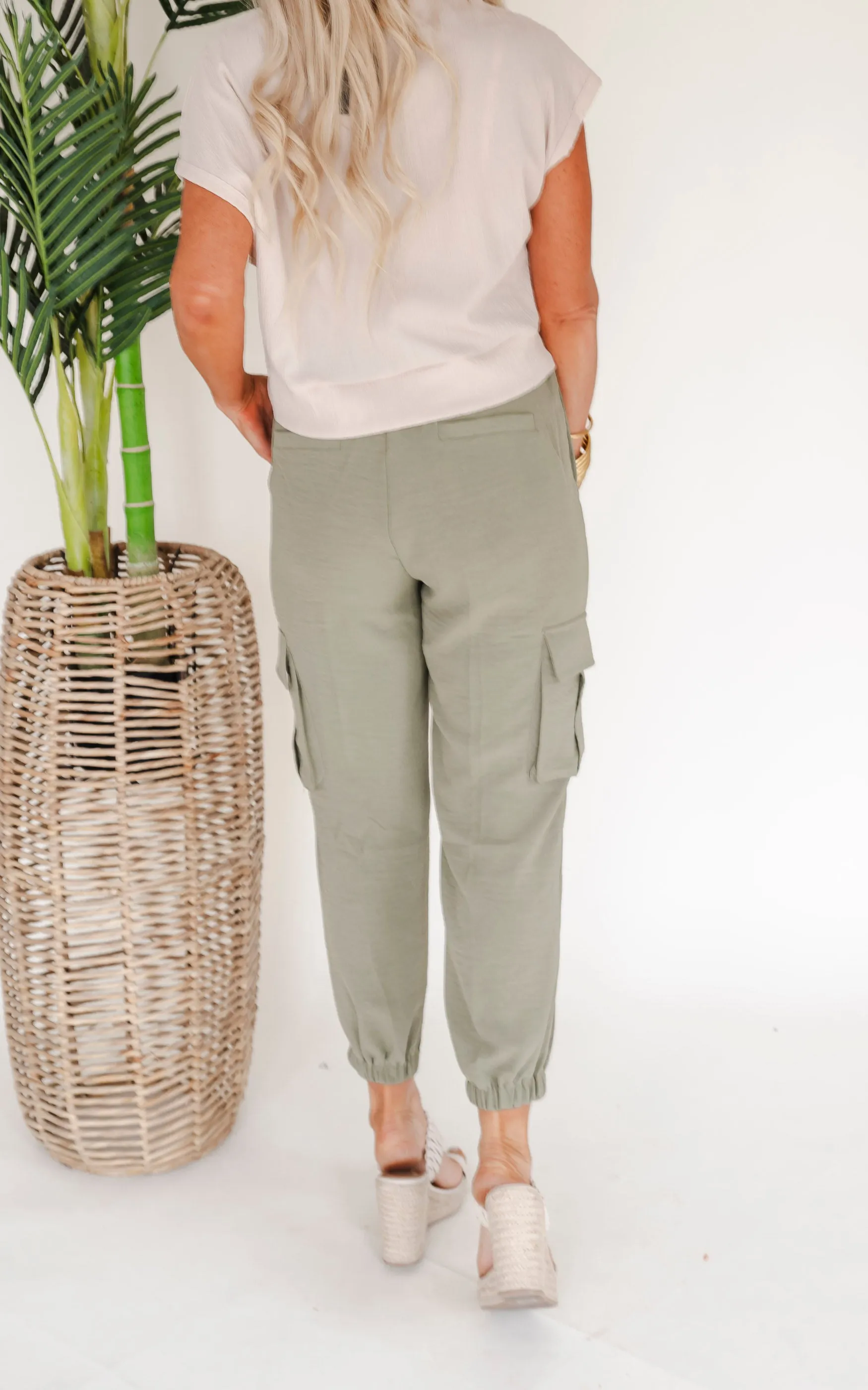 Lets Get Out There High Waisted Solid Knit Pant - Final Sale