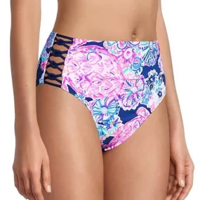 Lilly Pulitzer Rumy Bikini Swim Bottoms Navy Turtle Amazement