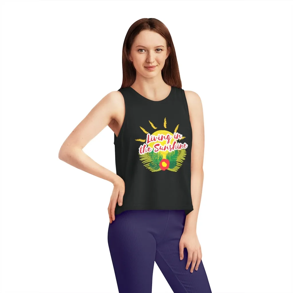 Living In The Sunshine Women's Dancer Cropped Tank Top