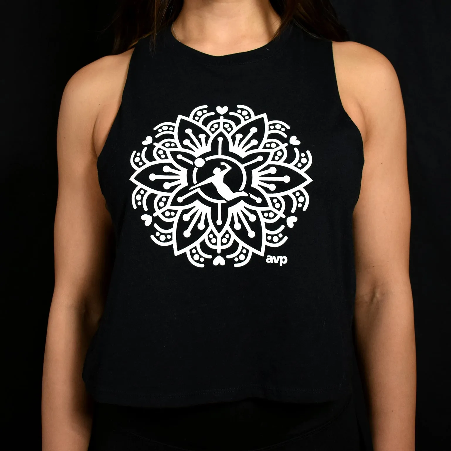 Mandala Racerback Cropped Tank