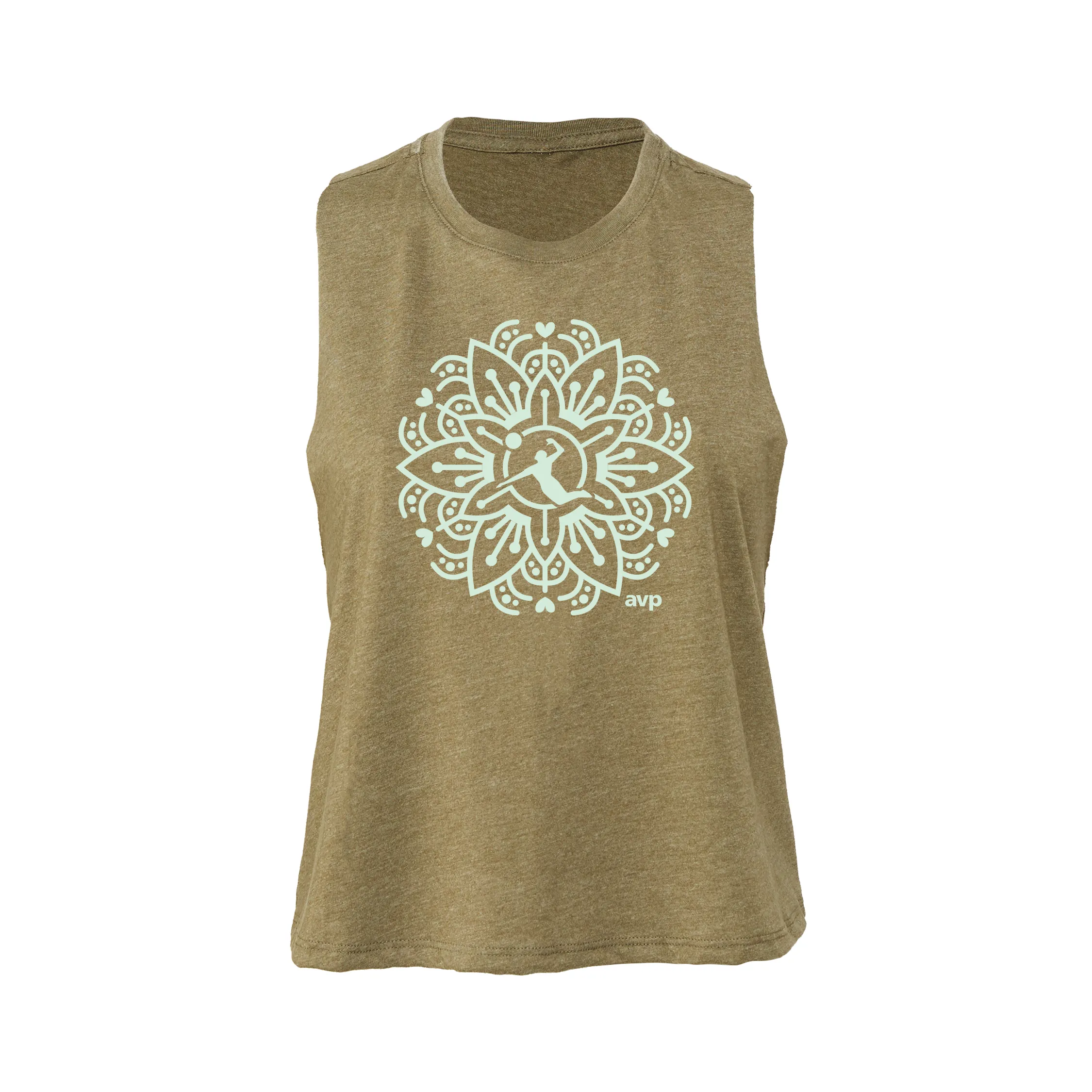 Mandala Racerback Cropped Tank