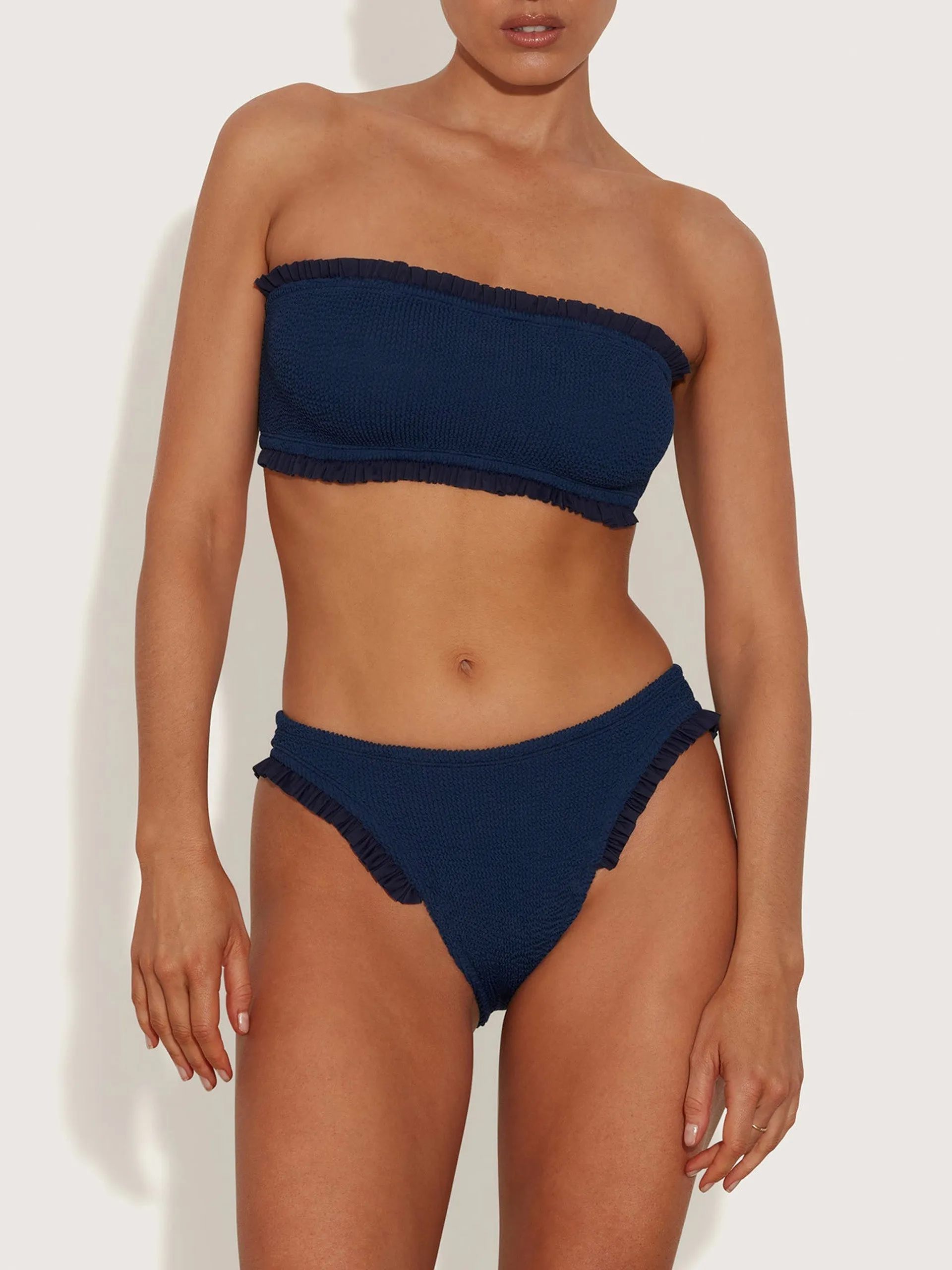 Navy Osiris frill bikini