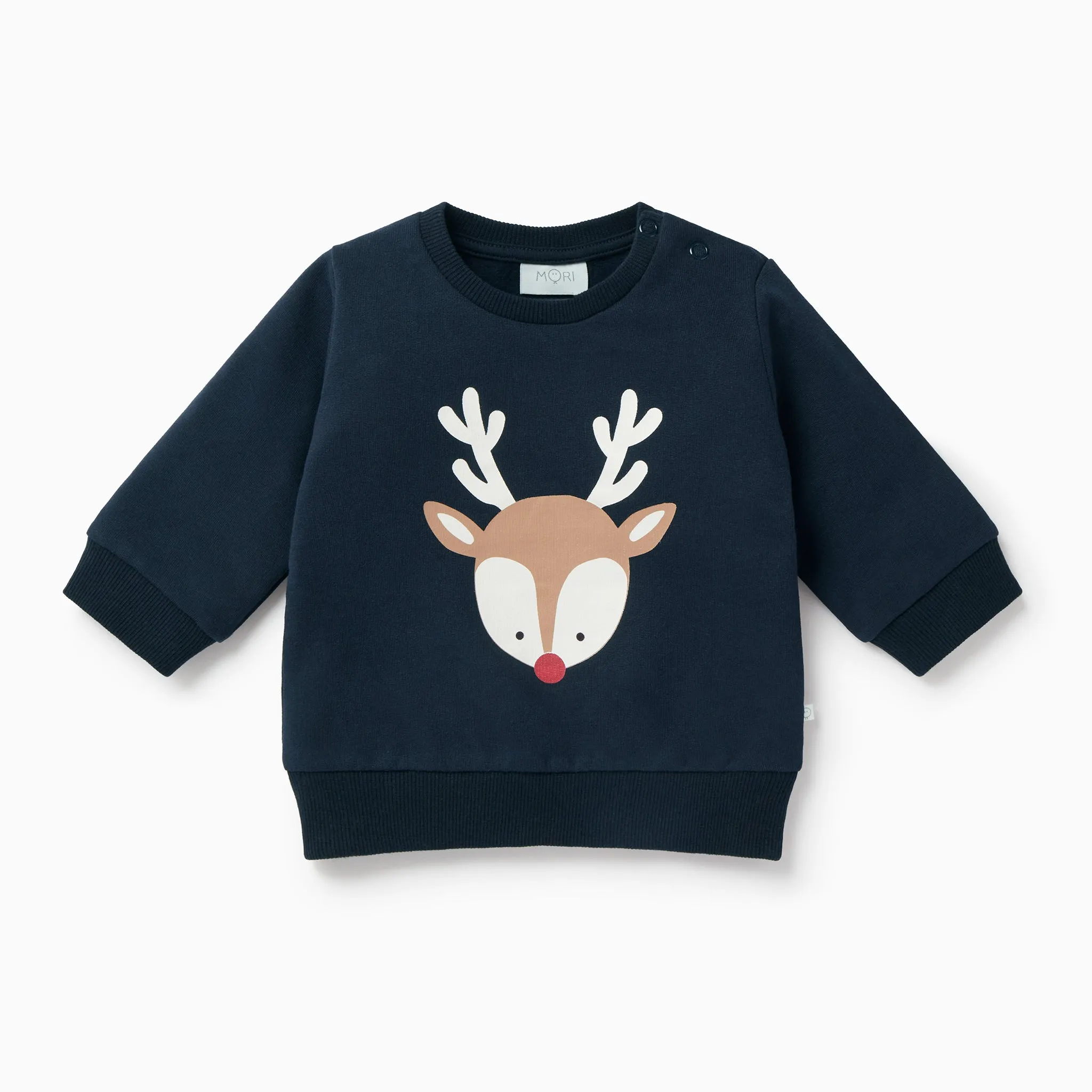 Organic Cotton Reindeer Sweater & Joggers Outfit