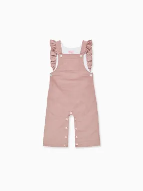 Pink Delphina Baby Girl Dungarees