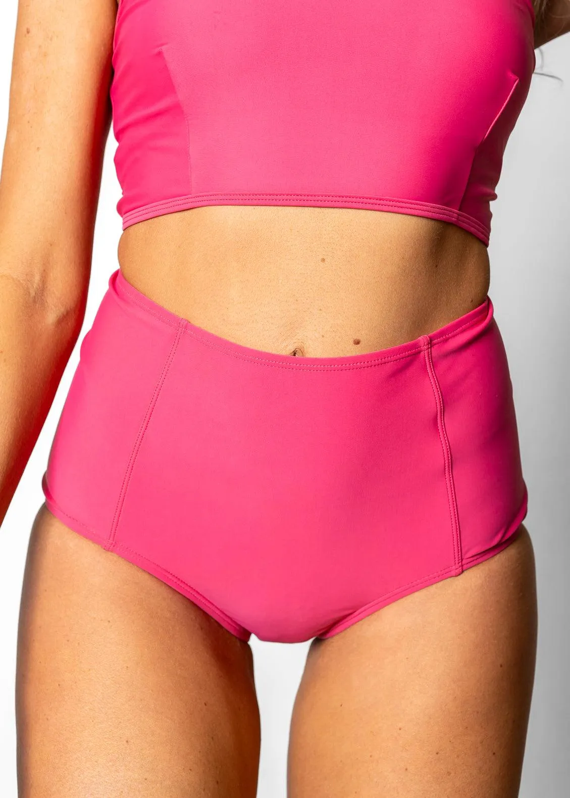 Pink Raspberry | High-Waisted Bottoms