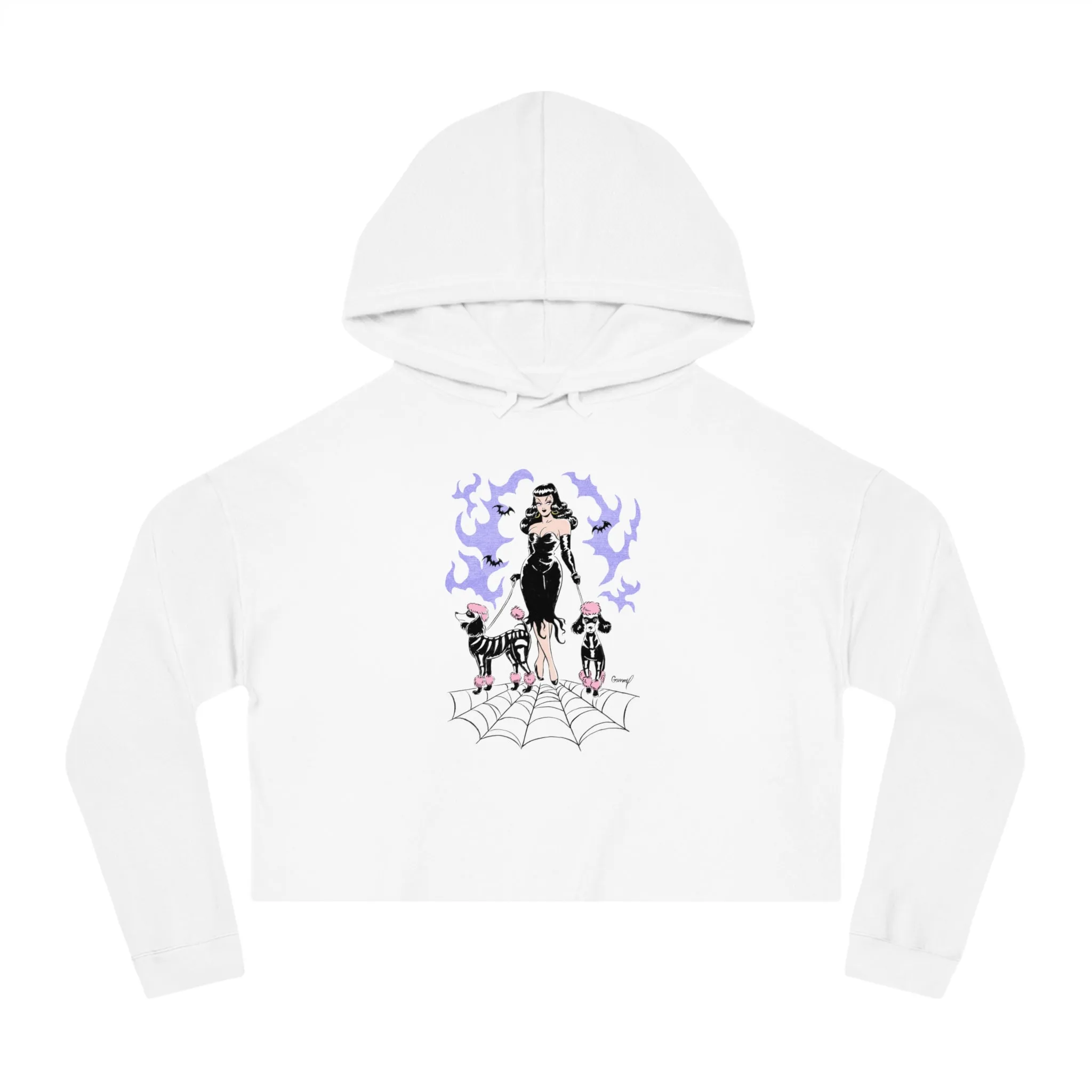 "Vamp" Women’s Cropped Hooded Sweatshirt