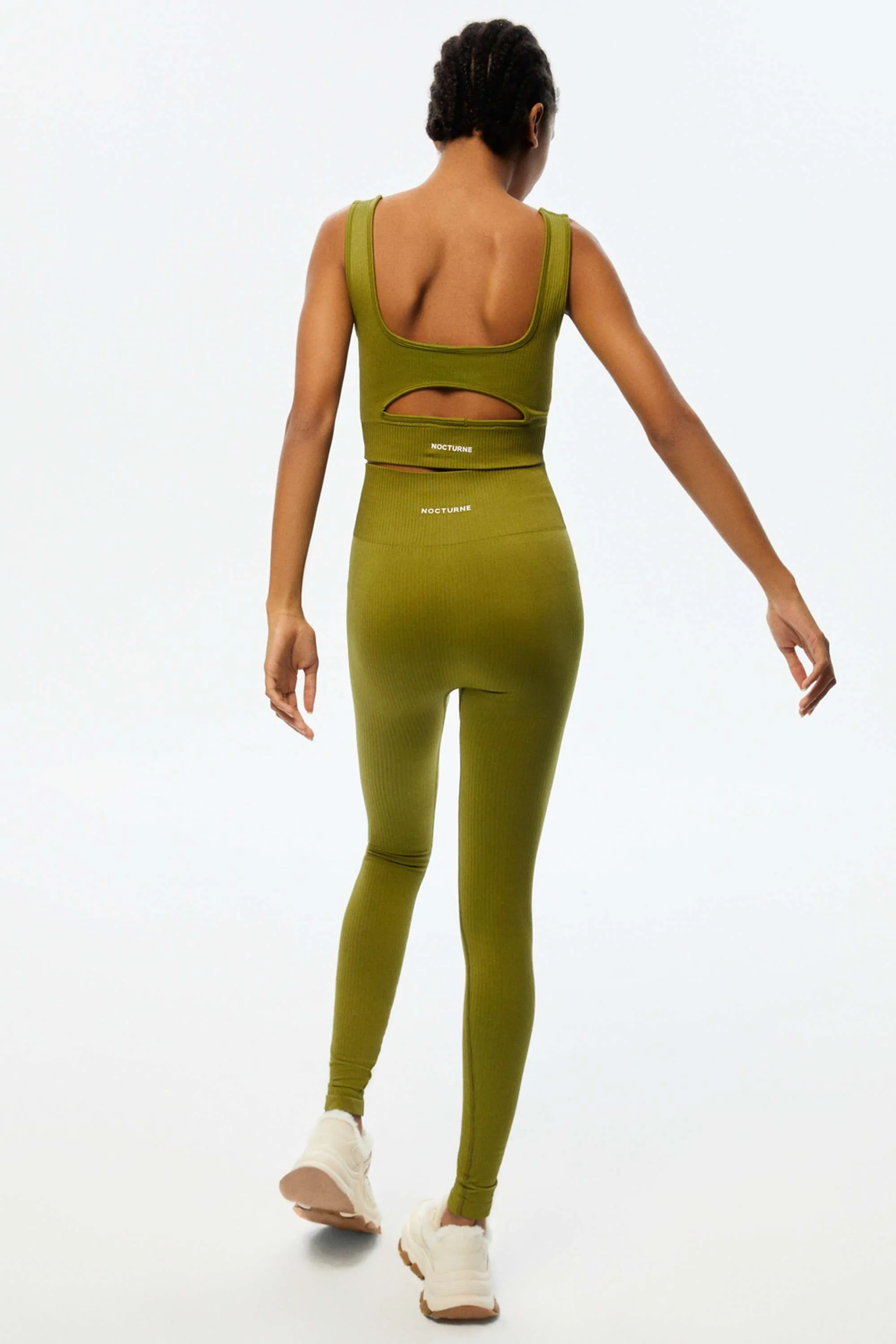 Ribbed High-Waisted Leggings (Final Sale)