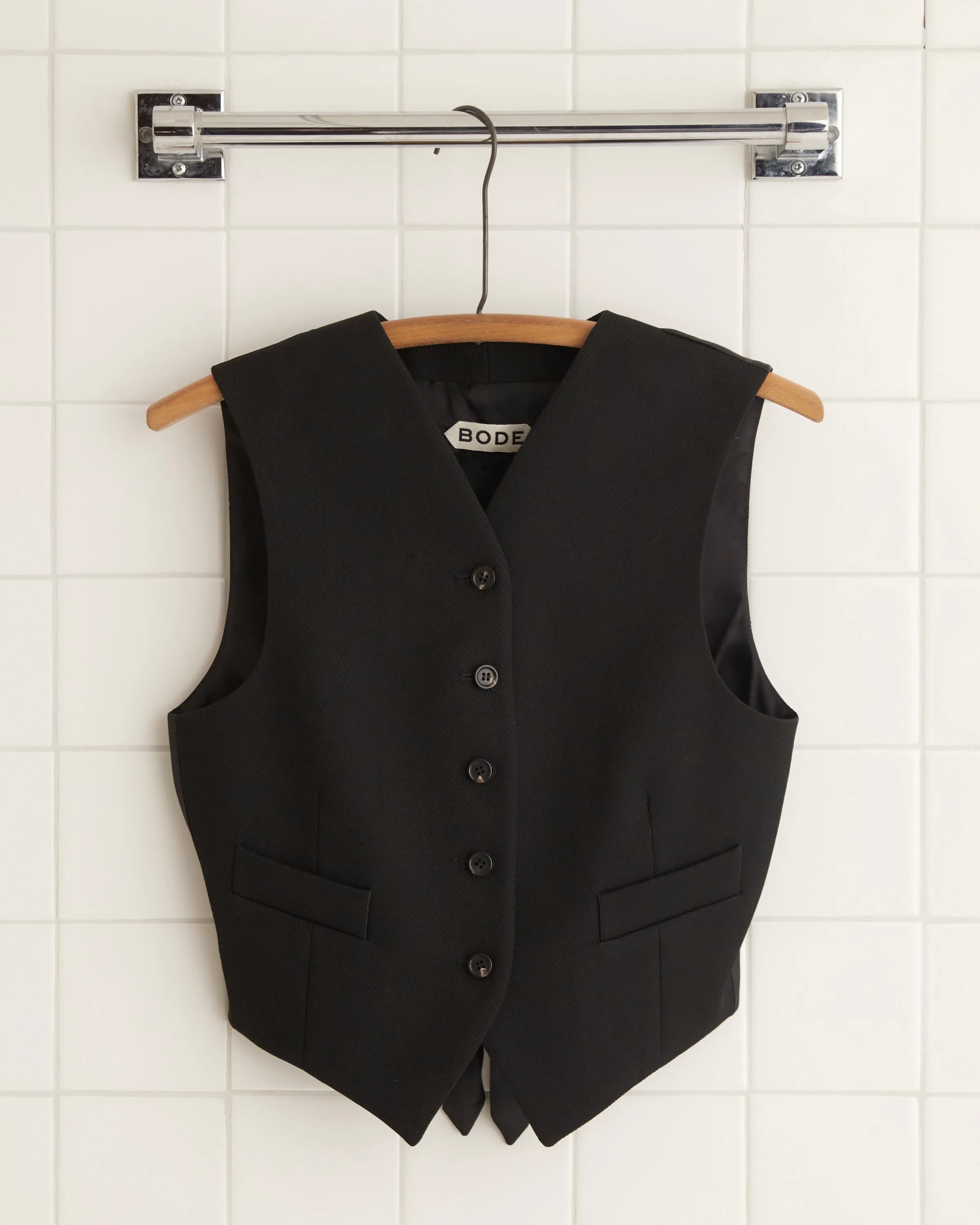 Riding Twill Waistcoat - Black