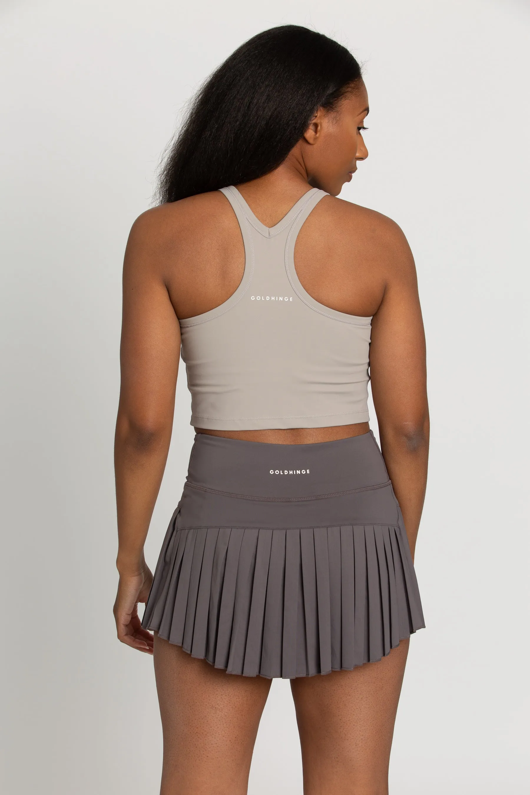 Sandstone Racerback Crop Tank