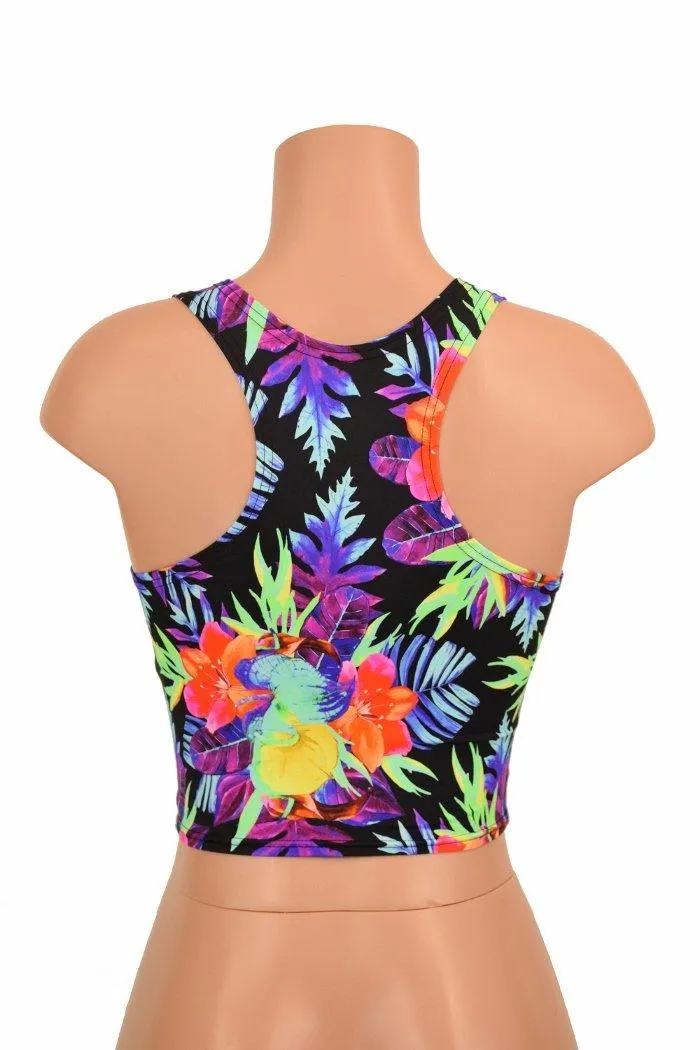 Sonic Bloom Racerback Crop Top