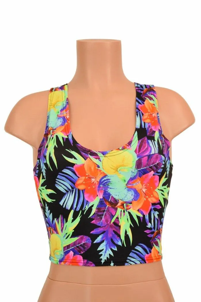 Sonic Bloom Racerback Crop Top