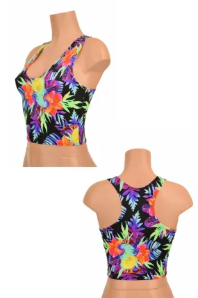 Sonic Bloom Racerback Crop Top