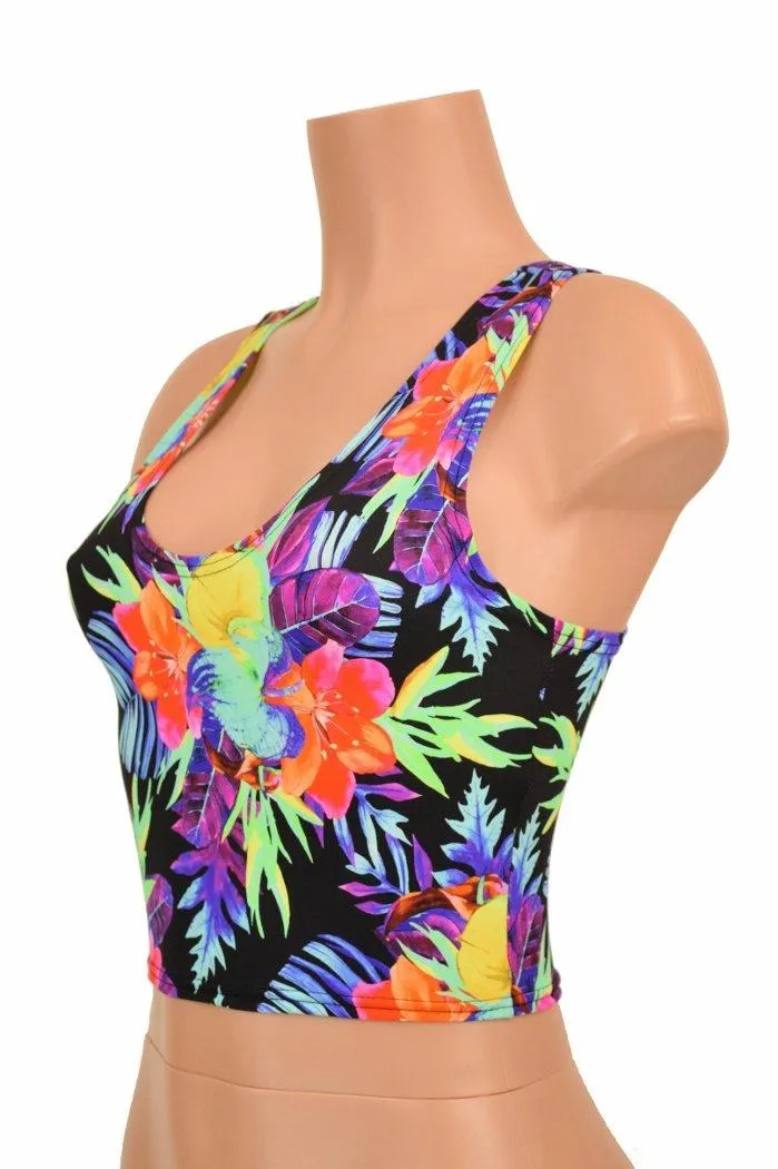 Sonic Bloom Racerback Crop Top