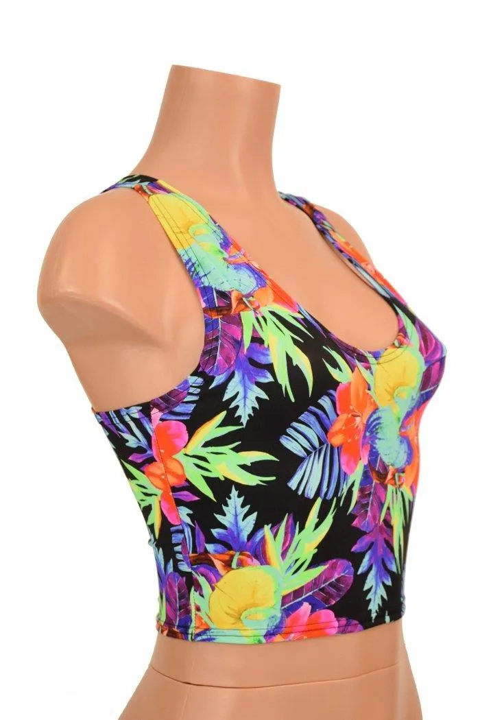 Sonic Bloom Racerback Crop Top