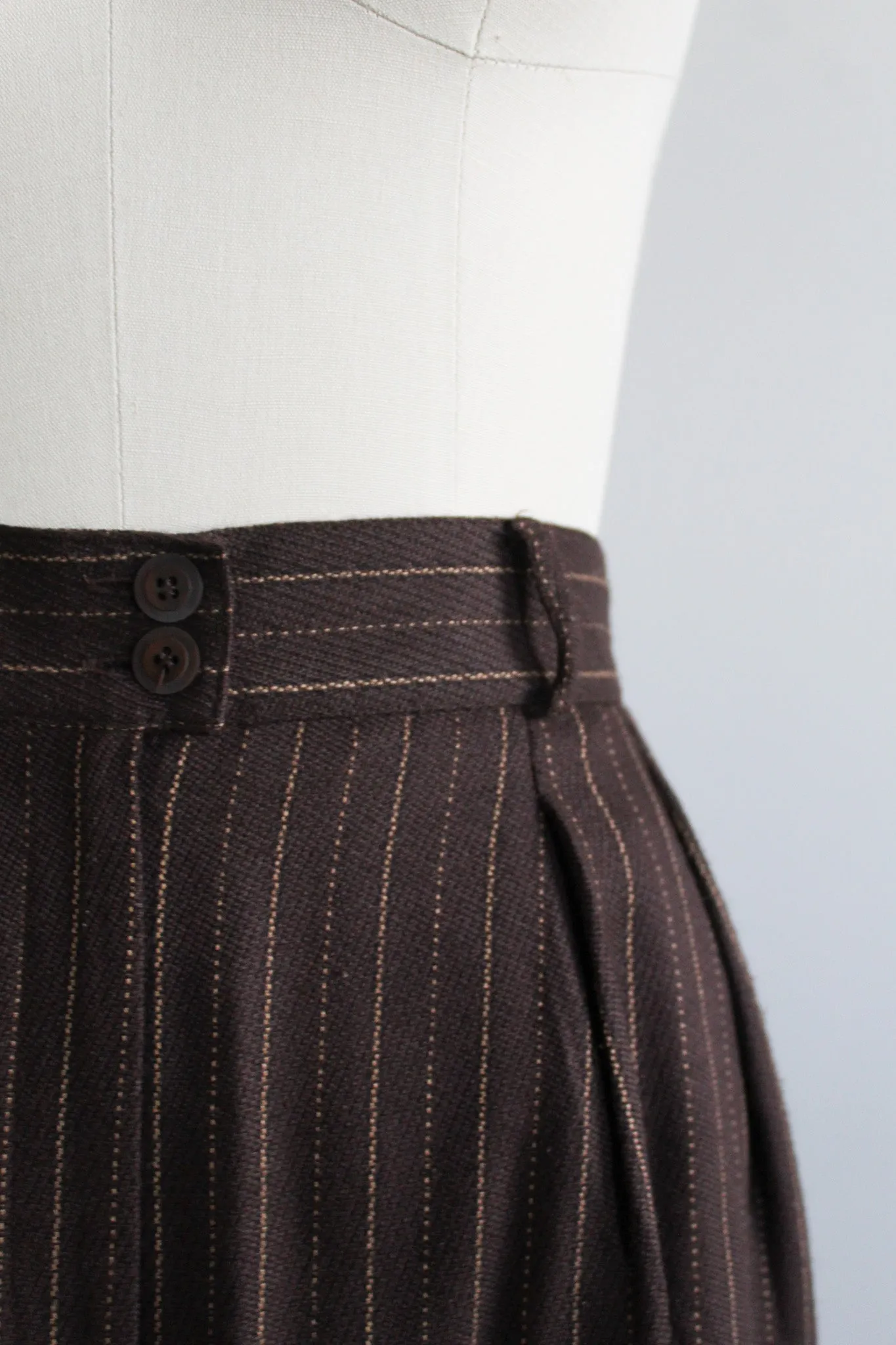 walnut wool trousers