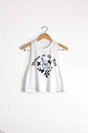 Woman on the Run Racerback Crop Tank