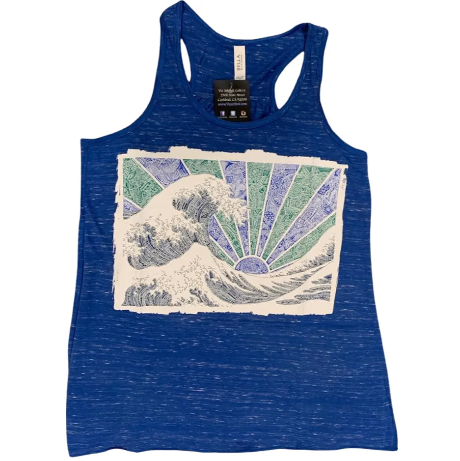 Woman's Racerback - Off California (Blue)