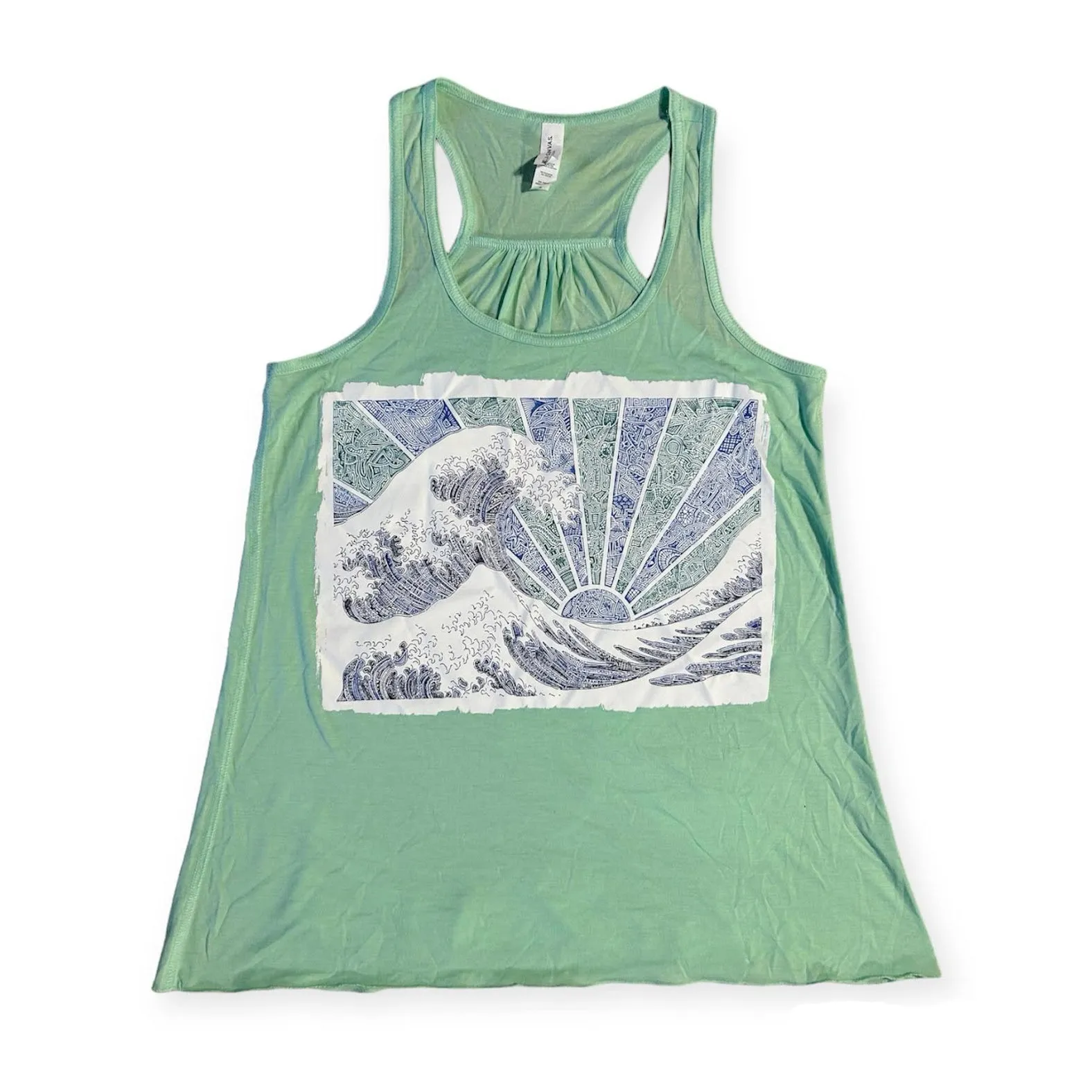 Woman's Racerback - Off California (Blue)