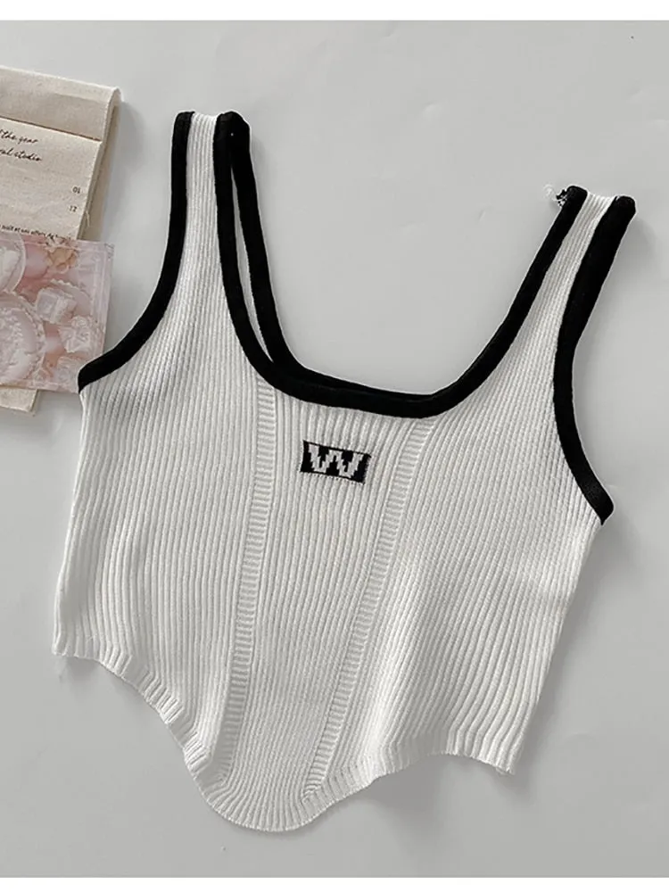 Women Irregular Tops For Women Sexy Crop Tops Summer Sleeveless Sweet Tops Cloth Summer Y2K Tops For Women 2023