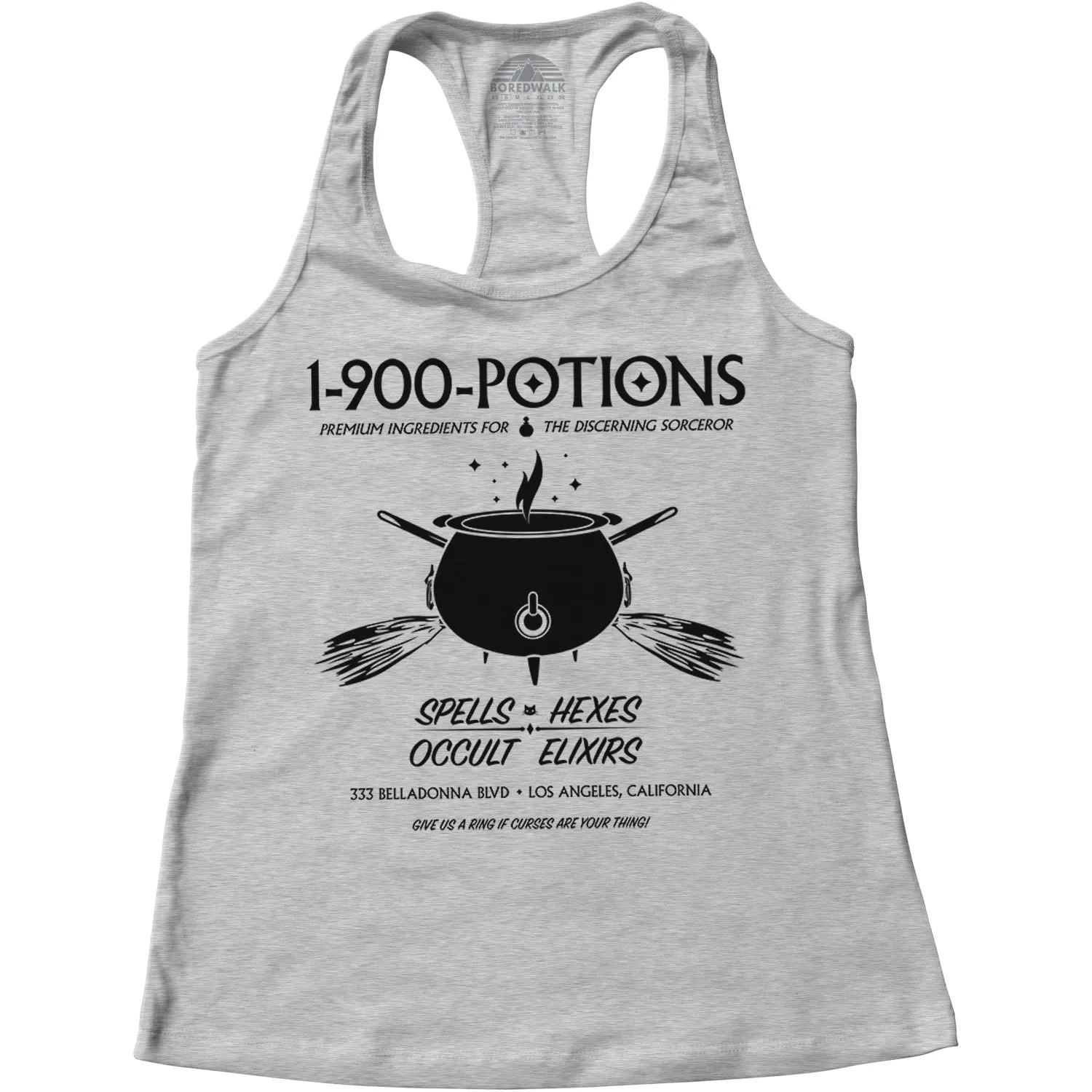 Women's 1 900 Potions Witch Racerback Tank Top