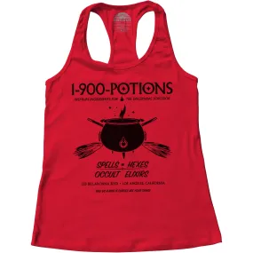 Women's 1 900 Potions Witch Racerback Tank Top