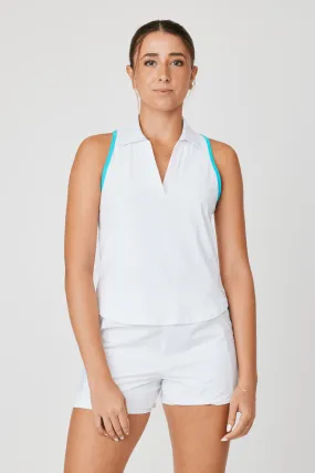 Women's Racerback Polo - On the Dot