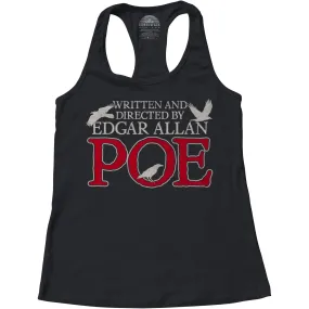 Women's Written and Directed by Edgar Allan Poe Racerback Tank Top