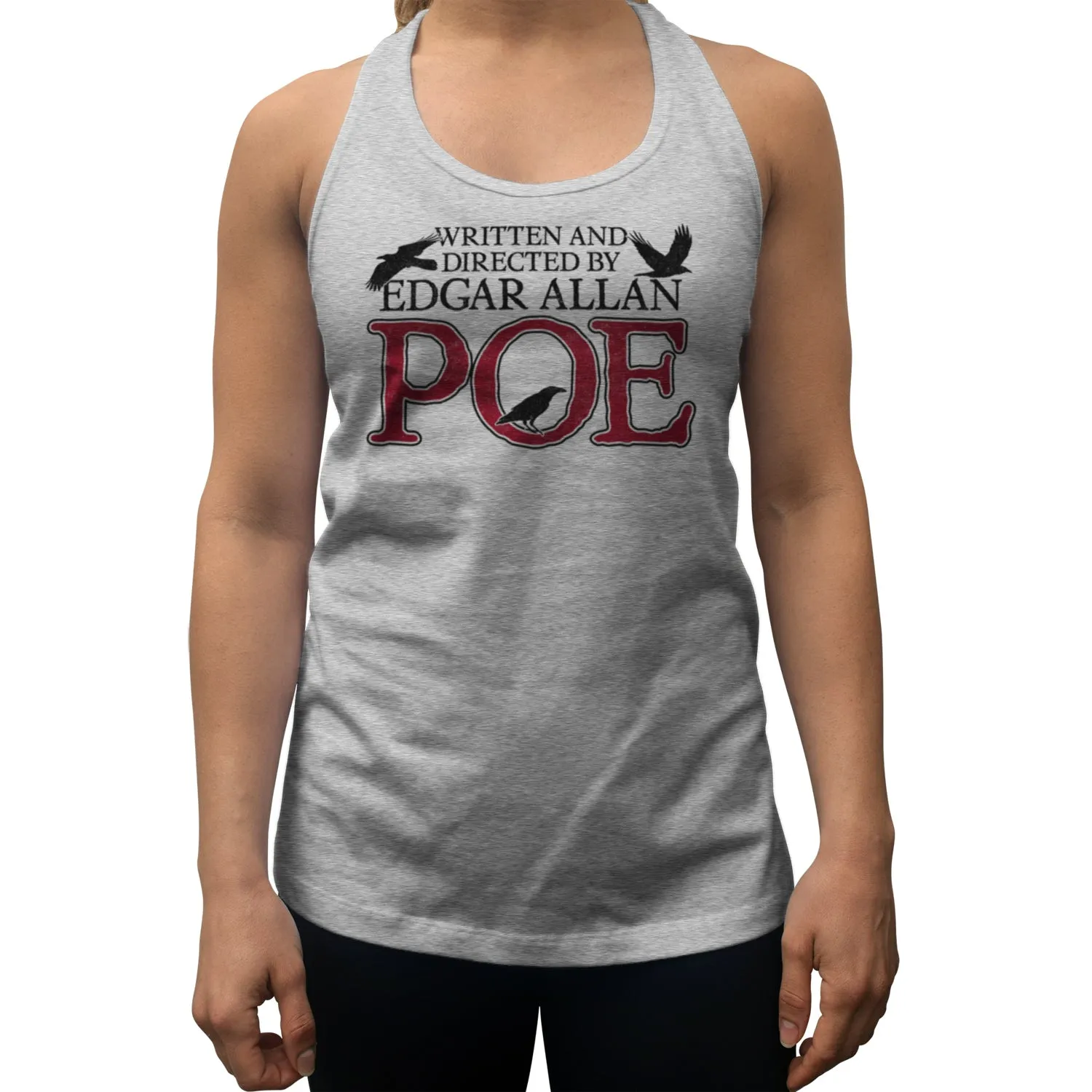 Women's Written and Directed by Edgar Allan Poe Racerback Tank Top