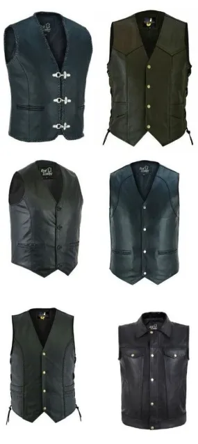 Y2k leather waistcoat